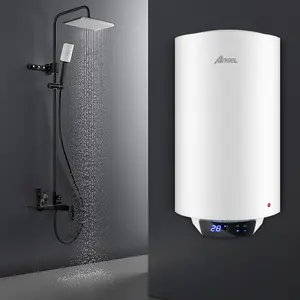 Calentador de agua eléctrico de almacenamiento de caldera de baño de tanque de esmalte redondo de cilindro vertical