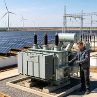 Transformateur de puissance immergé dans l'huile SZ18 20MVA 110kV avec changeur de tension sous charge, trois enroulements, 60Hz, triphasé