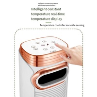 Télécommande 5d Ventilateur de climatisation refroidi à l'eau Ventilateur électrique vertical Chauffage et refroidissement mobiles domestiques Sans lame à double usage