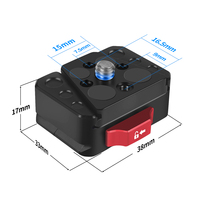 Nouvelle mise à niveau SLR v-lock montage à dégagement rapide caméra montage adaptateur plaque de Base carte pour DSLR caméra stabilisateur trépied moniteur lumière