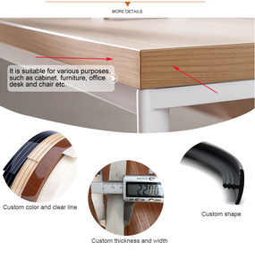 <span class=keywords><strong>Bande</strong></span> de bordure lisse pour meuble avec revêtement en <span class=keywords><strong>PVC</strong></span> et aluminium, couleur unie, pour décoration intérieure, bandes de recouvrement décoratives - Product Image 3