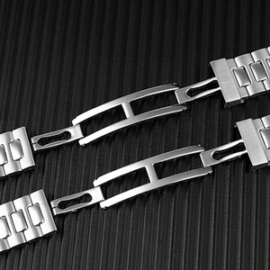 Adecuado para hombres Reloj inteligente de alta calidad PP Nautilus Estilo de negocios Ajustable Acero sólido Plata Correa de reloj de acero inoxidable - Product Image 3