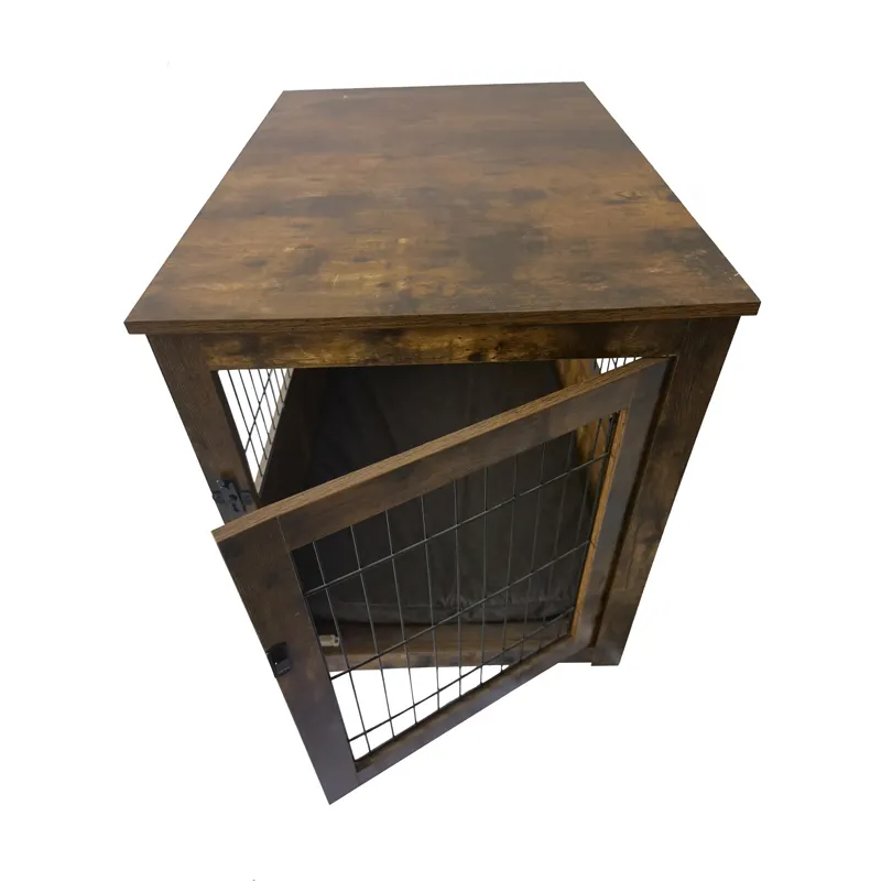 Panier en bois pour animaux domestiques, mobilier d'intérieur pour chiens, table, maison, cage, vente en gros,