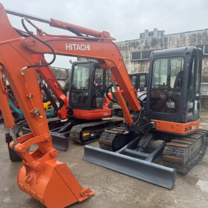 Mini-excavatrice hydraulique Hitachi ZX55U d'occasion, d'origine japonaise, 5,5 tonnes, avec moteur, boîte de vitesses, pompe, PLC, garantie 1 an - Product Image 1