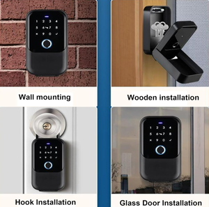 Wall Mount Key lưu trữ thông minh khóa màu đen với Bluetooth app điều khiển tuya khóa thông minh - Product Image 6