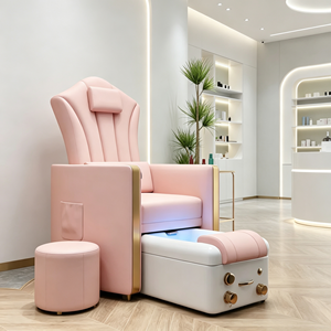 Chaise de manucure de haute qualité, chaise de pédicure électrique de luxe, chaise de massage rose, chaise de pédicure et de manucure - Product Image 3