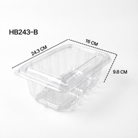 Boîtes en plastique jetables recyclables personnalisées, emballages alimentaires en PET pour biscuits, gâteaux, desserts, salades, expédition