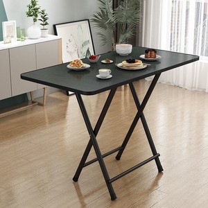 <span class=keywords><strong>Grande</strong></span> <span class=keywords><strong>table</strong></span> <span class=keywords><strong>à</strong></span> <span class=keywords><strong>manger</strong></span> pliante simple de style moderne, de forme <span class=keywords><strong>carrée</strong></span>, pour la maison, la location, les dortoirs étudiants, l'utilisation au chevet du lit - Product Image 2
