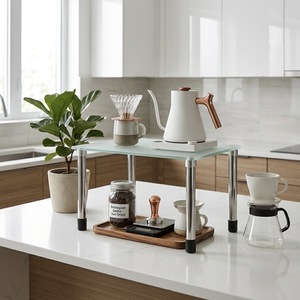 Estante Elevado Moderno para Cocina, Cafetera o Comedor, Ideal como Exhibidor de Cocina - Product Image 2