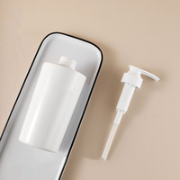Bouteille de soins capillaires cylindrique de luxe sérigraphiée de 250ml 500ml bouteille de shampooing de lotion pour le corps pour animaux de compagnie multi-capacité blanche vente en gros