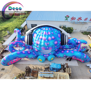 Scène de <span class=keywords><strong>poulpe</strong></span> gonflable de 10 m de large avec lumières led pour les fêtes de plage, les festivals de musique électronique - Product Image 2