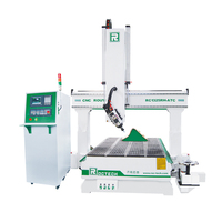 Centre d'usinage CNC 4 axes RC1325RH-ATC, broche 3D rotative +/- 90 degrés avec magazine d'outils à carrousel