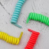 Lacets élastiques en polyester en spirale – Design bouclé extensible et pratique pour baskets, bottes et chaussures décontractées pour enfants, adultes et seniors