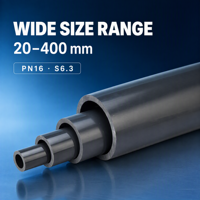 Tuyau d'alimentation en eau industriel en PVC-U PN16 1,6 MPa de diamètre moyen DN65-DN150