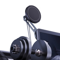 Conception pliable de support de voiture magnétique d'alliage d'aluminium durable pour le téléphone commode tenant tandis que sur-le-vont