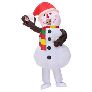 Costume de mascotte Père Noël pour fête de Noël, costume de bonhomme de neige gonflable pour adultes et enfants - Product Image 6