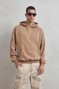 Felpa Oversize da Uomo con Morbida Fodera in Pile Tinta Unita Invernale Casual Versatile Disponibile in 8 Colori con Comodo Cappuccio - Product Image 2