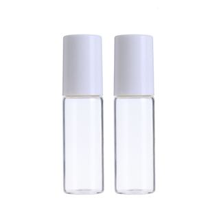 En stock Rollo de vidrio transparente ecológico en botella 3ml 5ml 10ml Tamaños con tapa negra y vidrio para bola - Product Image 5