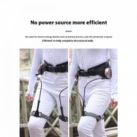 Exosquelette de Jambe Robotique d'Alpinisme, Aide à la Marche Motorisée pour Personnes Âgées et d'Âge Mûr, Appareil d'Assistance au Genou avec Cordes de Traction pour la Marche