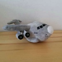 Jouet en peluche pour enfants, voitures, avions, mignon, gris, avion en peluche