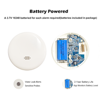 Détecteur d'alarme de fuite d'eau WiFi Tuya LD2602PL-LB avec arrêt automatique, capteur de débit et vanne d'eau étanche Lora