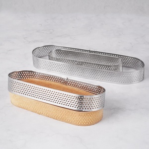 Acier inoxydable perforé rond cuisson gâteau moule poreux mousse pâtisserie tarte gâteau anneau cuisine cuisson <span class=keywords><strong>accessoires</strong></span> - Product Image 6