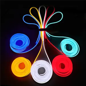 12V Dapat Disesuaikan WS2811 Pixel Strip Lampu Neon Lembut Led Neon Band Led RGB Satu Per Satu Pasang DC12V Lampu LED Neon 5M