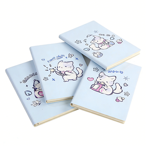 Carnet A5 en PU personnalisé avec impression personnalisée, couverture souple, conception gratuite, bloc-notes pour enfants, papeterie adorable en vrac pour l'école, usage quotidien - Product Image 3