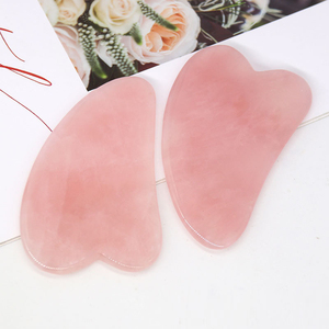 Strumento per Massaggio Facciale Gua <span class=keywords><strong>Sha</strong></span> in Cristallo di Quarzo Rosa Naturale Premium, Design a V, Nuovo Modello a Prezzo di Fabbrica - Product Image 5