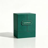 Boîte cadeau de luxe personnalisée à double ouverture rigide pour parfum, en papier écologique, avec logo, pour emballage de flacon de parfum