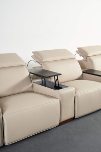 Conjunto de Sofás Reclinables para Cine, Sofá Seccional para TV con Estructura Metálica y Tela Suave - Product Image 5