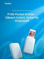 Imprimante photo portable Godox P100 neuve, imprimante couleur miniature sans fil Bluetooth NFC, vente en gros, approvisionnement en vrac