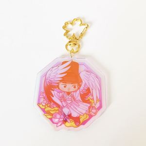 Porte-clés en forme de cœur en acrylique époxy personnalisé avec impression UV du logo - Product Image 4