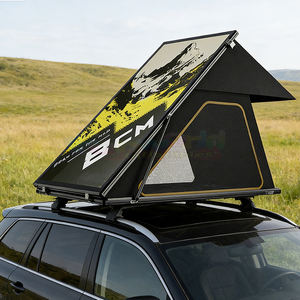 Carpa de techo ligera de fibra de carbono con carcasa rígida para automóvil, carpa de camping de aluminio con anexo de polialgodón, fácil instalación. - Product Image 1