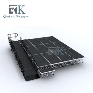 Escenario Portátil de Aluminio para Exteriores, Escenario Móvil Ligero, Kit de Escenario Modular, Fácil y Rápido de Instalar, para Eventos y Espectáculos - Product Image 2
