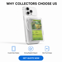 Coque de téléphone transparente résistante à l'usure avec motif personnalisé pour cartes de visite, vente en gros
