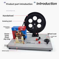 Labor-Großgenerator mit Handkurbel für Wechsel-/Gleichstrom, Demonstrationsmodell für Physikunterricht in Mittel- und Oberstufen, Nicht-elektrisch