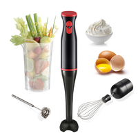 Mixeur plongeant électrique allemand en plastique, moteur 100 % cuivre, 2 vitesses, faible bruit, pour usage domestique en cuisine, à pousser
