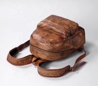 Sac à dos unisexe en cuir véritable fait à la main City Collection Fashionable Top Grade Daily Use