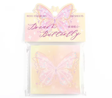 Coeur papillon brillant