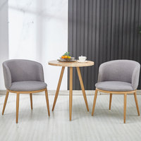 Chaise de salle à manger en velours moderne, chaise de réception d'hôtel, chaise de négociation, chaise rembourrée, chaise de café, chaise de salon de thé
