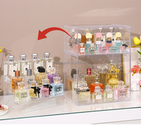 Présentoir de bouteilles de parfum en acrylique transparent et moderne, présentoir de bouteilles de parfum colorées, cadeau personnalisé