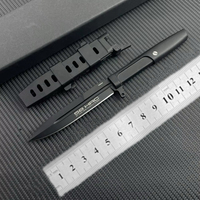Couteau de chasse et de camping à lame fixe en acier inoxydable facile à utiliser avec manche en plastique, personnalisable, support OEM