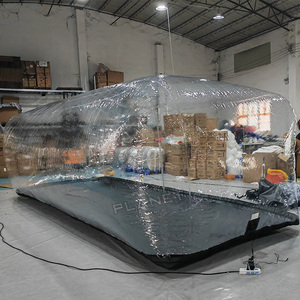 Tenda Auto Gonfiabile Trasparente Portatile, Riparo Protettivo a Bolla per Parcheggio, Copertura Garage per Esposizione Auto - Product Image 4