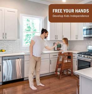 Torre de madera de bambú para niños, taburete escalonado Montessori, torre de aprendizaje - Product Image 6