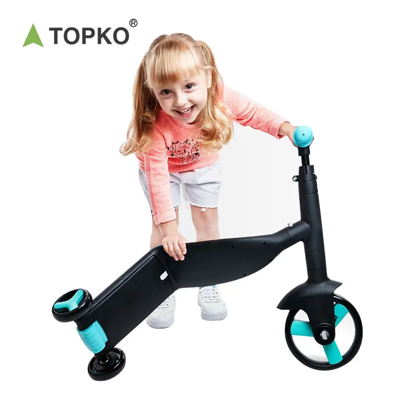 TOPKO 3 पहिया बच्चों मिनी स्कूटर 1 में 3 बच्चों के स्कूटर