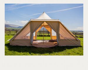 <span class=keywords><strong>Tente</strong></span> familiale de luxe imperméable en toile de coton pour le camping 4M 5M Grande <span class=keywords><strong>tente</strong></span> Touareg en toile pour le glamping - Product Image 1
