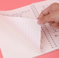 Cahier de composition A5 B5 avec logo personnalisable, vente en gros, cahier à reliure à spirale