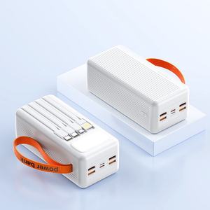 Banco de Energía de Alta Capacidad de 50000 mAh, 60000 mAh, 70000 mAh con Carga Rápida, 4 Cables, 22.5 W, Cargador Portátil de Emergencia para Móviles - Product Image 1