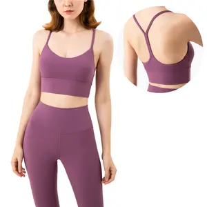 hot sexy sports bra suppliers fitness sexy back sports underwear vest nude small suspender Yoga bra